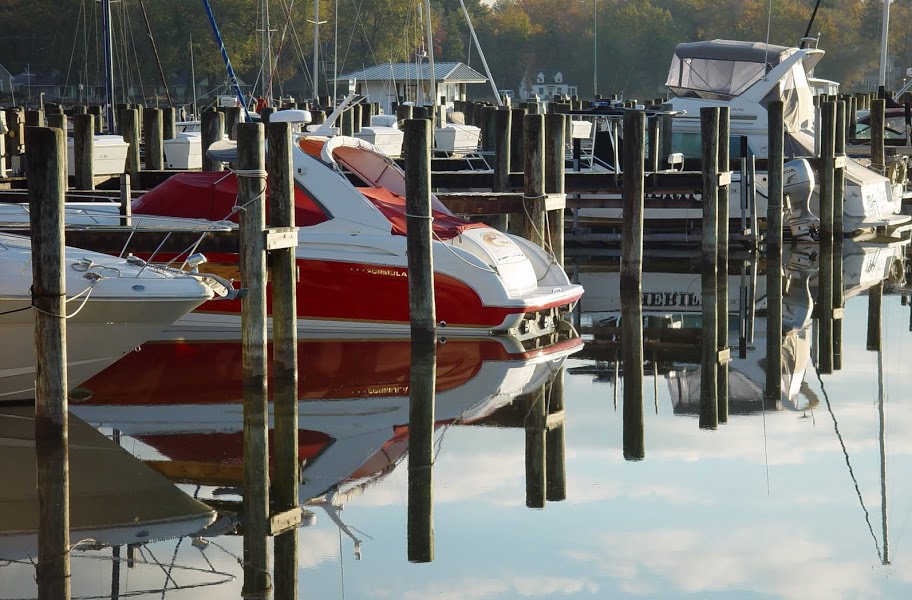 Boats in slips